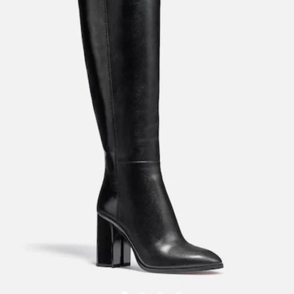 Coach Brigitte Knee High Leather Boots